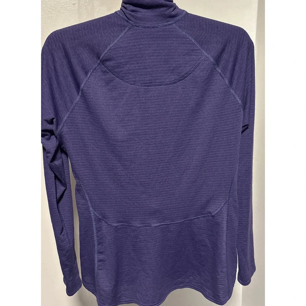 Patagonia Jacket Womens XL Purple Capilene 3 Midweight Polartec 1/4 Quarter Zip